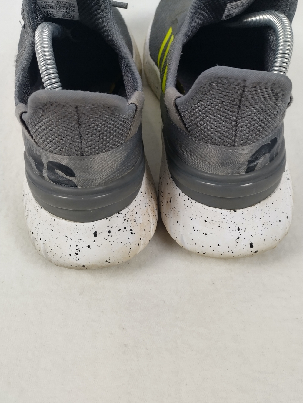 Adidas Men's Size 10.5 Kaptir 2.0 Gray Running Sneakers Lace Up Shoes GW4419 - Picture 6 of 9